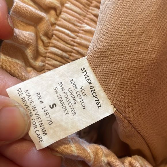 •SIENNA SKY•PINK/WHITE STRIPED PAPER BAG TROUSER PANT IN SIZE SMALL(worn once) - Picture 8 of 9